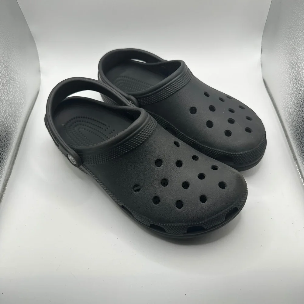 Crocs Classic Clog Black Unisex Men 9 Women 11 Slip On Comfort Water Shoes